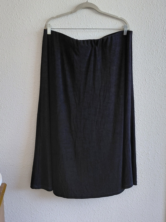 White Stag Dresses & Skirts - Vtg White Stag Womens Black Stretch Long  Skirt Elastic Waist Unlined